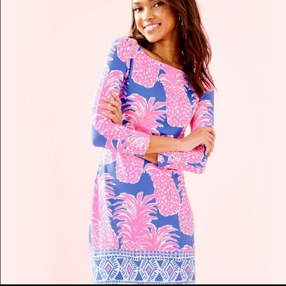 Lilly Pulitzer Blue Haven Pineapple Sophie dress